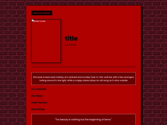 letters/reviews/bones screenshot