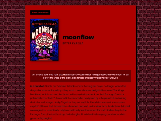 letters/reviews/moonflow screenshot
