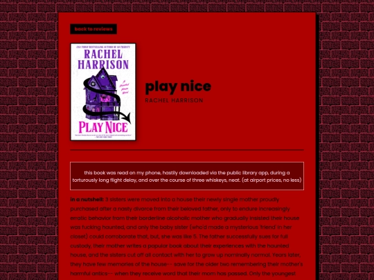 letters/reviews/playnice screenshot