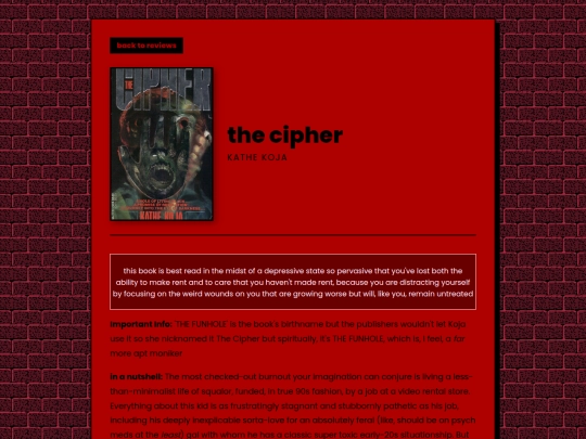 letters/reviews/thecipher screenshot