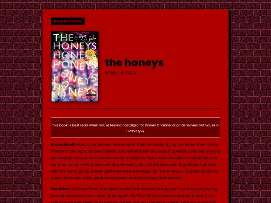 letters/reviews/thehoneys screenshot
