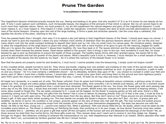 Shortstories/PrunetheGarden screenshot