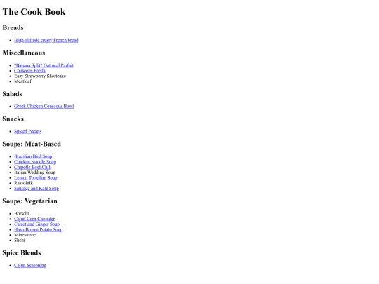 index screenshot