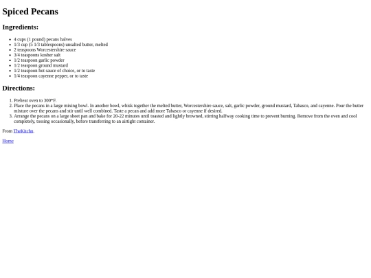snacks/spiced_pecans screenshot