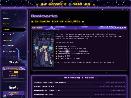 pages/bookmarks screenshot