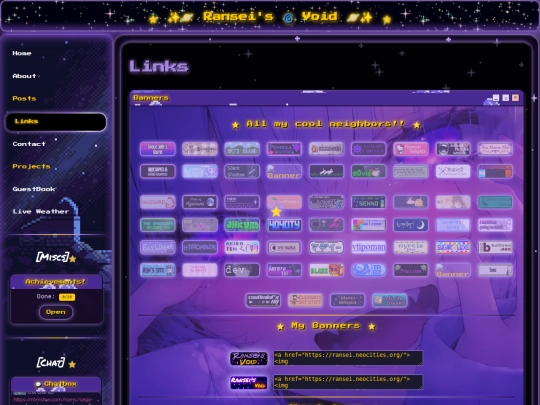 pages/links screenshot