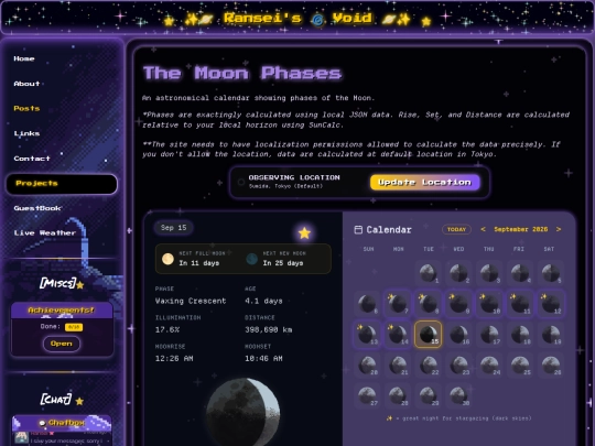 pages/other/moon-phases screenshot
