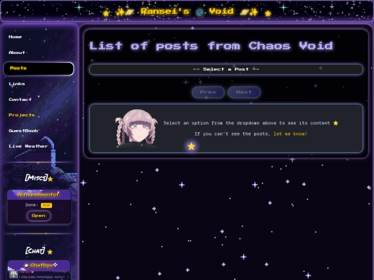 pages/posts-chaos screenshot