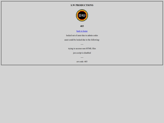 403 screenshot