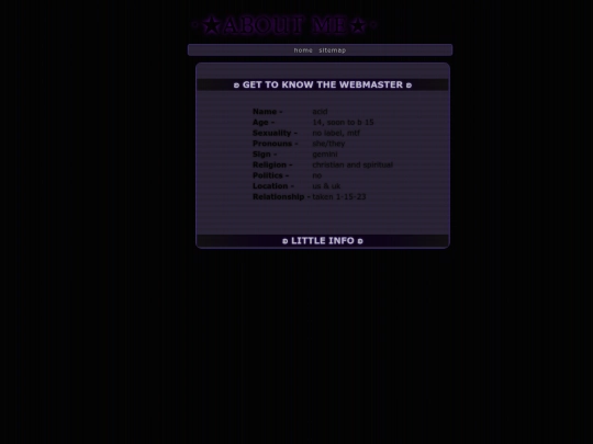 aboutme screenshot