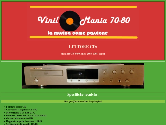 Marantz cd screenshot