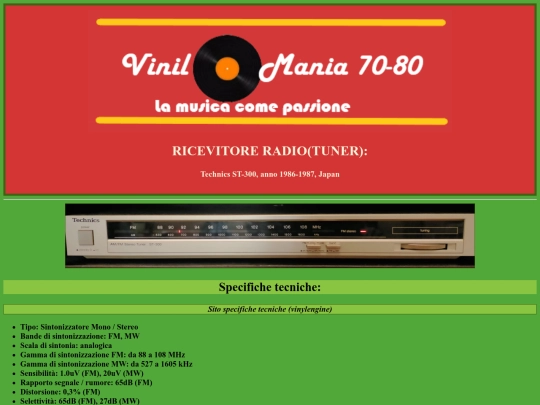 Technics radio screenshot