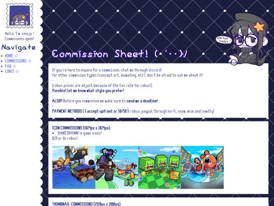 commissions screenshot