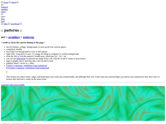 images/patterns _ Internet Bee screenshot