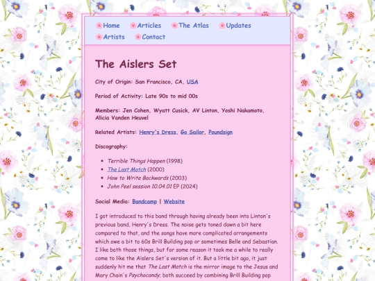 artists/aislersset screenshot