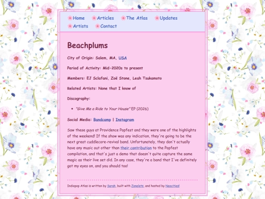 artists/beachplums screenshot