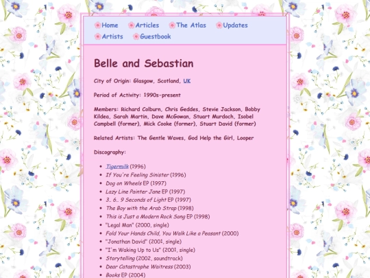 artists/belleandsebastian screenshot