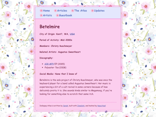 artists/betelmire screenshot