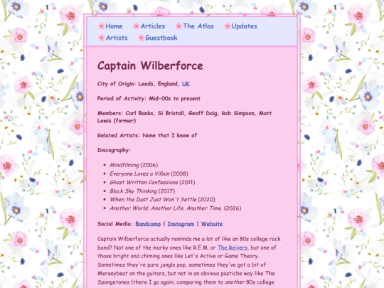 artists/captainwilberforce screenshot