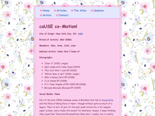 artists/causecomotion screenshot