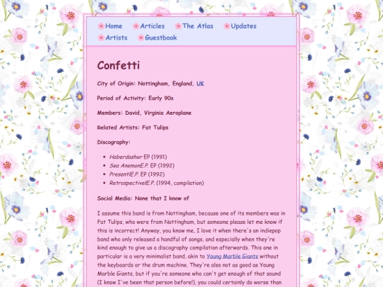 artists/confetti screenshot