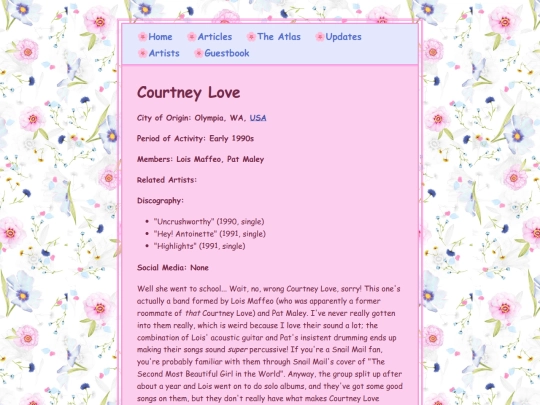 artists/courtneylove screenshot