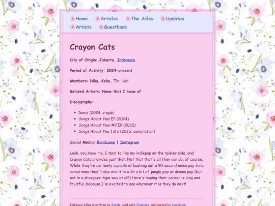 artists/crayoncats screenshot