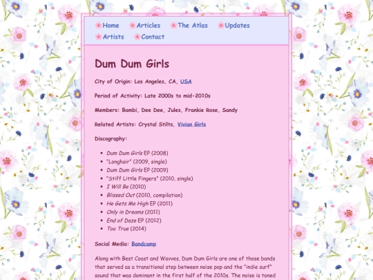 artists/dumdumgirls screenshot