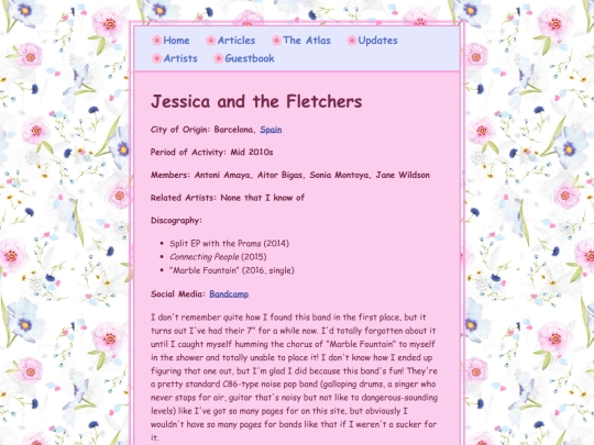 artists/jessicaandthefletchers screenshot