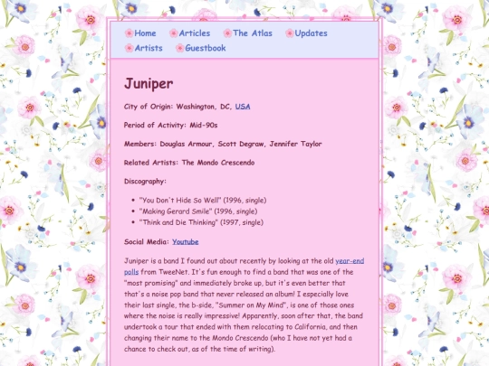 artists/juniper screenshot
