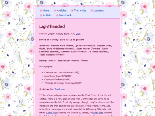 artists/lightheaded screenshot