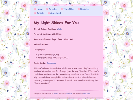 artists/mylightshinesforyou screenshot