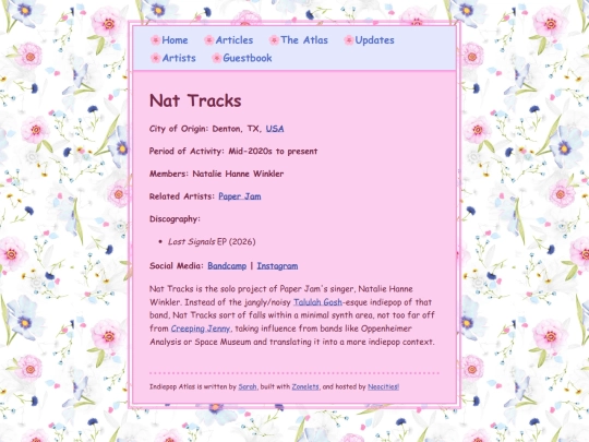artists/nattracks screenshot