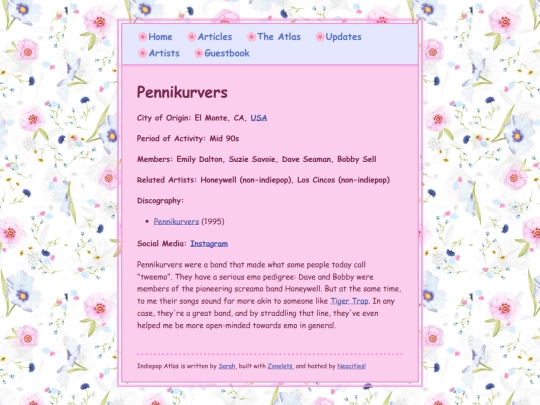 artists/pennikurvers screenshot