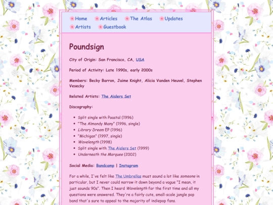 artists/poundsign screenshot