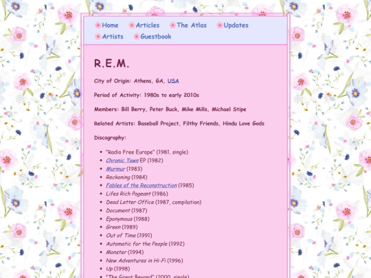 artists/rem screenshot
