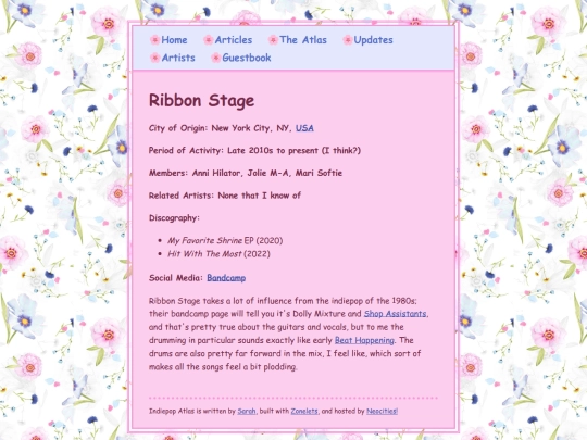 artists/ribbonstage screenshot