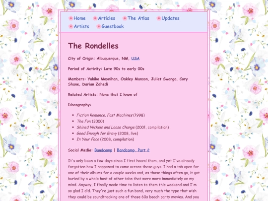 artists/rondelles screenshot