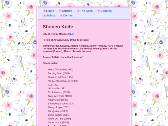 artists/shonenknife screenshot
