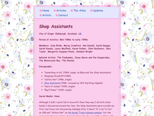 artists/shopassistants screenshot