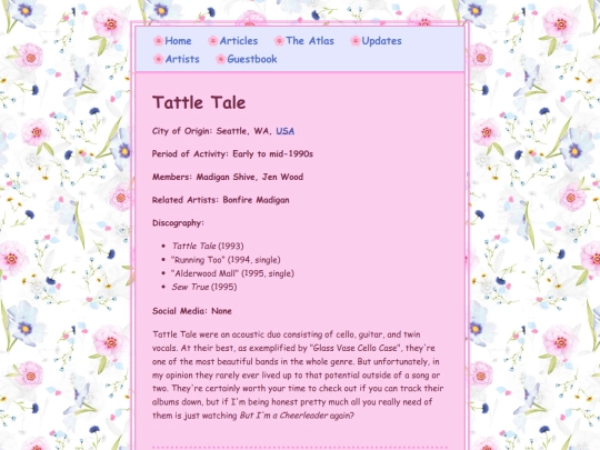 artists/tattletale screenshot