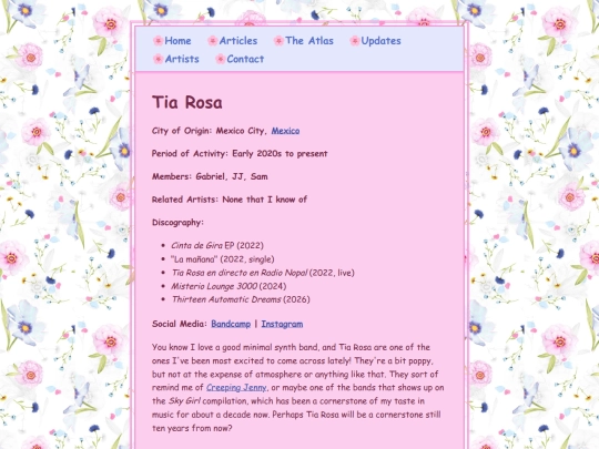 artists/tiarosa screenshot