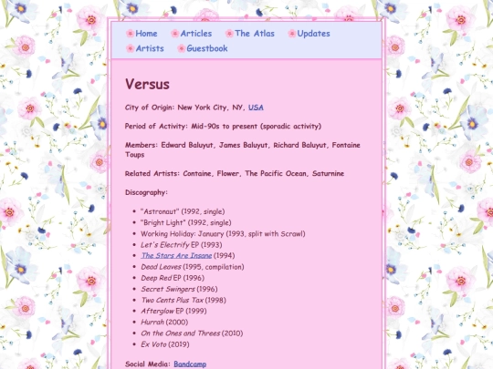 artists/versus screenshot
