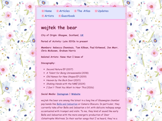 artists/wojtekthebear screenshot