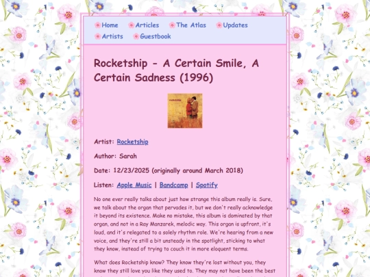 reviews/A-Certain-Smile-A-Certain-Sadness screenshot