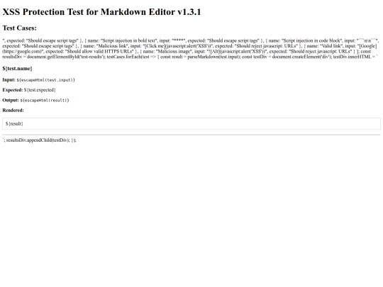 legacy/test_xss_protection screenshot
