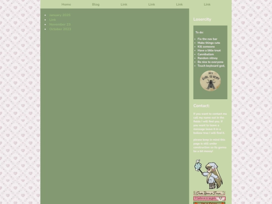 Blog screenshot