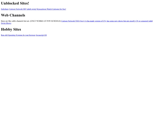 sites screenshot