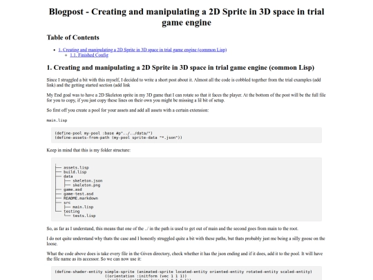 posts/gameDev/TrialGameEngine-2DSpriteIn3D screenshot