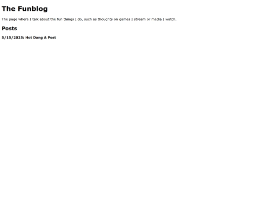 funblog screenshot